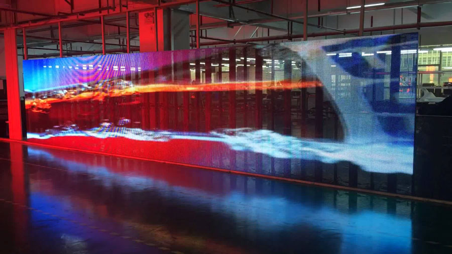 Transparent LED displays that keep spaces open project image