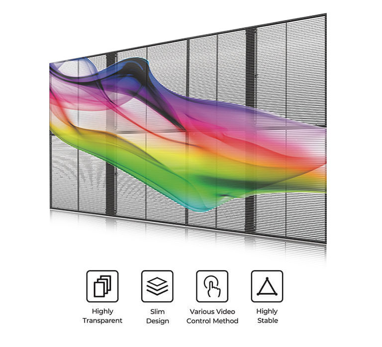 Transparent LED displays that keep spaces open project image