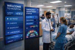 Reliable digital signage solutions designed for communication, guidance, and patient experience.